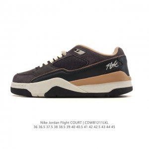 耐克 Nike 乔丹 Jordan Flight Court 时尚休闲 防滑耐磨 低帮运动鞋 复古篮球鞋 男女款 Jordan 新鞋型 又来了！新配色曝光！滑板