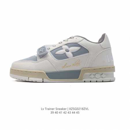 公司级 路易威登 Louis Vuitton Lv路易威登板鞋 时尚运动鞋 潮厚底增高鞋 。舒适防滑底和百搭性霸屏整个时尚娱乐圈，细节调整完美主义！鞋面采用柔软 - 点击图像关闭