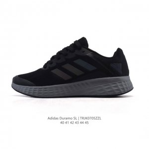 Adidas阿迪达斯官方Duramo Sl 男子训练备赛轻盈疾速网面跑步鞋。这款Adidas运动鞋，旨在伴你日常跑步。贴合设计，力求打造舒适脚感。从长距离户外跑