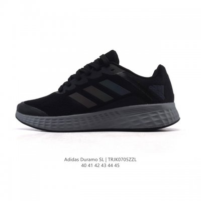 Adidas阿迪达斯官方Duramo Sl 男子训练备赛轻盈疾速网面跑步鞋。这款Adidas运动鞋，旨在伴你日常跑步。贴合设计，力求打造舒适脚感。从长距离户外跑
