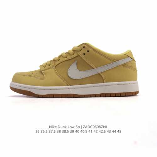 公司级 耐克 Nike Sb Dunk Low Pro 运动鞋复古板鞋 潮滑板鞋。采用柔软皮革鞋面，经久耐穿，塑就如元年款 Dunk 般的复古质感。鞋头透气孔，