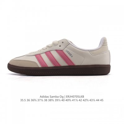 性价比版本 头层皮 阿迪达斯 德训鞋 Adidas Originals Samba Og Shoes 经典运动鞋小白鞋 T头鞋 男女士板鞋 彰显休闲摩登风情的时