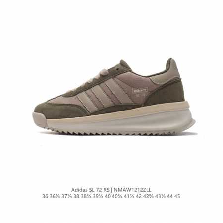 阿迪达斯adidas Sl 72 Shoes 经典复古薄底运动鞋 T头鞋 三叶草复古休闲跑步鞋休闲运动鞋 这款经典运动鞋携复古型格，来访你的活力日常 采用舒爽帆 - 点击图像关闭
