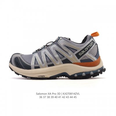 新品公司级 Salomon萨洛蒙 Xa Pro 3D 户外运动 网布减震防滑透气 低帮跑步鞋 男女同款 沙场灰#萨洛蒙Xapro3D 大面积的织物材质让质感超级