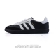 120 adidas/阿迪达斯 男女运动鞋 三叶草Sambavegan休闲鞋 德训鞋 复古板鞋经典运动鞋。采用环保设计的焕新Adidas Samba经典鞋, 织