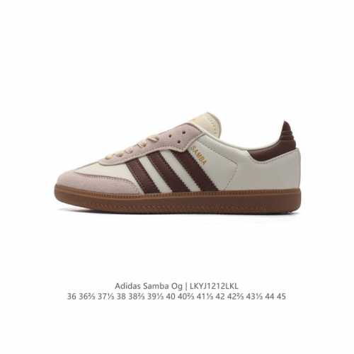 阿迪达斯 德训鞋 Adidas Originals Samba Og Shoes 经典运动鞋小白鞋 T头鞋 男女板鞋 彰显休闲摩登风情的时尚经典鞋。它诞生于 年