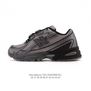 New Balance Mr740 Nb新百伦系列复古老爹风休闲运动慢跑鞋。采用轻质牛剖革拼接透气网眼衬垫织物鞋面材质 T-Beam大底提供足步弓支撑 保持步态