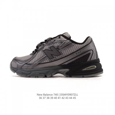 New Balance Mr740 Nb新百伦系列复古老爹风休闲运动慢跑鞋。采用轻质牛剖革拼接透气网眼衬垫织物鞋面材质 T-Beam大底提供足步弓支撑 保持步态