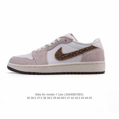 耐克 乔丹Air Jordan 1 Low Aj1 乔1 乔丹1代Aj1 低帮复古文化休闲运动篮球鞋。从1985 年面世的元年款汲取设计灵感，采用简洁大方的经典
