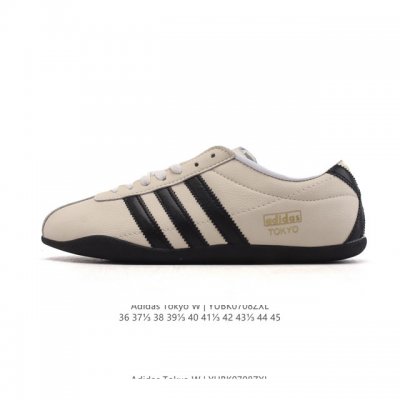 阿迪达斯 Adidas Originals Tokyo 经典舒适 防滑耐磨 低帮 板鞋 男女款 蓝色一双封神｜复古薄底鞋美到犯规啦薄底鞋是今年的流行趋势，这双T