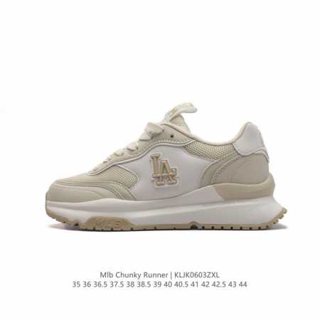 全新2023新款，Ny美国榄球洋基队new York Yankees X Mlb Chunky Runner Liner 莱纳系列低帮厚底老爹风透气舒适皮面休闲 - 点击图像关闭