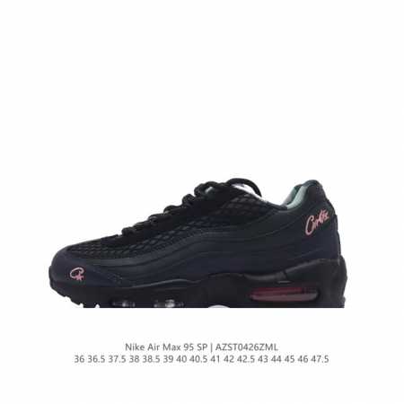 Nike 耐克 Air Max 95 潮流百搭 气垫缓震慢跑鞋 休闲防滑运动鞋！Nike耐克男鞋跑步鞋经典透气舒适运动鞋休闲鞋。为了迎接今年的世界地球日，Nik - 点击图像关闭