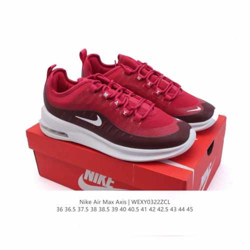 170 公司级耐克 Nike Air Max Axis 男女子运动鞋气垫缓震轻便休闲运动跑步网面透气舒适日常慢跑鞋。时尚的无缝覆面和透气网眼布演绎时尚外观。流线