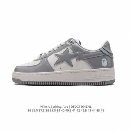 公司级 A Bathing Ape 安逸猿 男女同款运动鞋复古板鞋 升级原楦原纸版数据开发，采用超软皮革鞋面材质，内置全掌air Sole气垫定制联乘，日本里原 - 点击图像关闭