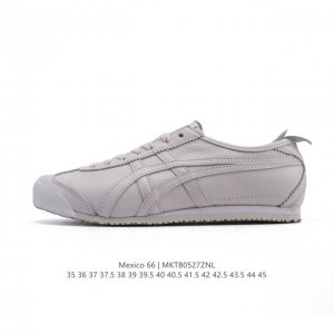 公司级 Asics 亚瑟士 女鞋真标半码制 配足弓鞋垫 日产经典老牌-鬼塚虎 Onitsuka Tiger Mexico 66经典墨西哥系列复古经典百搭板鞋休闲