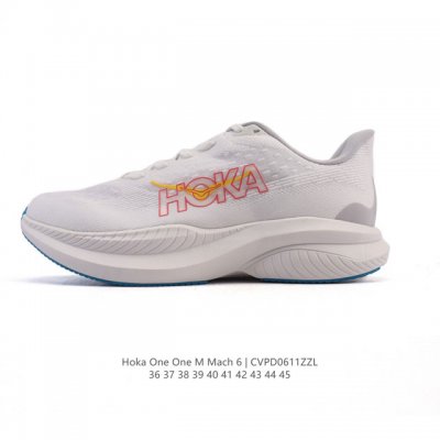 Hoka One One独特的竞训鞋,主打舒适软弹Hokamach马赫6#竞速跑鞋 Hoka Mach 6 轻盈且富有弹性的舒适感！迄今为止最轻量灵敏的Mach
