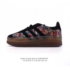 140 【真标】阿迪达斯（Adidas）2025年新款 新年红鞋子 三叶草 Gazelle Bold复古怀旧风厚底增高运动板鞋潮。阿迪达斯万年不败的人气鞋款Ga