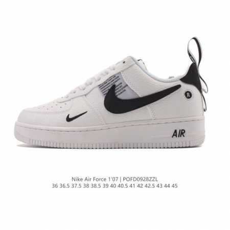 耐克 Nike Air Force 1 '07 空军一号含气垫 小白鞋 低帮百搭厚底增高休闲运动板鞋。柔软、弹性十足的缓震性能和出色的中底设计，横跨复古与现代的 - 点击图像关闭