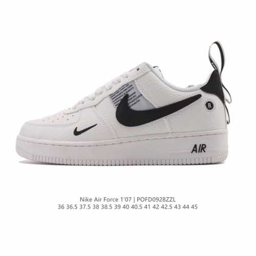 耐克 Nike Air Force 1 '07 空军一号含气垫 小白鞋 低帮百搭厚底增高休闲运动板鞋。柔软、弹性十足的缓震性能和出色的中底设计，横跨复古与现代的