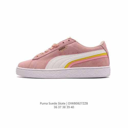彪马Puma Suede Skate 低帮复古轻便透气防滑减震休闲鞋 时尚女士板鞋潮运动鞋 类型：女鞋 尺码: 36-40 货号：395205 编码：Oiwb0