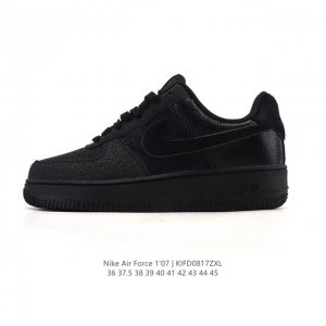 耐克 Nike Air Force 1 '07 Low 空军一号含气垫 小白鞋 2025年新款 低帮百搭厚底增高休闲运动板鞋。柔软、弹性十足的缓震性能和出色的中