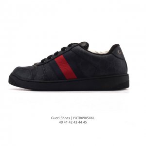 公司级 古驰男鞋 Gucci Screener系列做旧脏脏鞋 时尚厚底增高复古板鞋潮运动鞋，复古学院风款式与融入怀旧运动服风格的面料风靡数十年，不同风格演绎出的