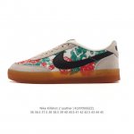 耐克板鞋 生胶米白 复古板鞋J.Crew X Nike 联名 Killshot Ii Leather 男女休闲复古运动鞋。采用米白色皮革制作鞋身，大号Swoos