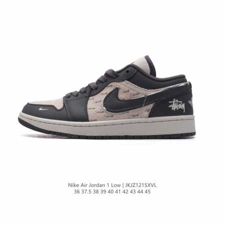 公司级 耐克 乔丹air Jordan 1 Low Aj1 乔1 乔丹1代aj1 低帮复古文化休闲运动篮球鞋。该鞋款从 1985 年元年款汲取设计灵感，焕新演绎 - 点击图像关闭