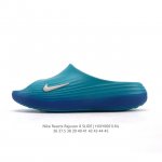 新品 耐克 Nike Reactx Rejuven8 Slide 沙滩拖鞋 露趾拖鞋 一体成型 一脚蹬 厚底增高休闲柔软回弹耐磨踩屎感透气凉拖鞋 25夏季新款轻