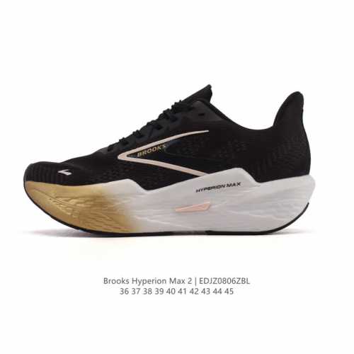 公司级 布鲁克斯Brooks马拉松竞速专业跑步鞋透气缓震男女鞋 Hyperion Max 2 旋风 男 平衡 烈风2采用布鲁克斯全新升级后的中底技术，即注入充足