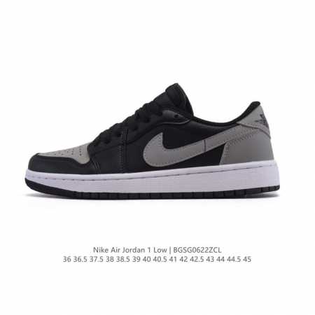 公司级 耐克 乔丹Air Jordan 1 Low Aj1 乔1 乔丹1代Aj1 低帮复古文化休闲运动篮球鞋。从1985 年面世的元年款汲取设计灵感，采用简洁大 - 点击图像关闭