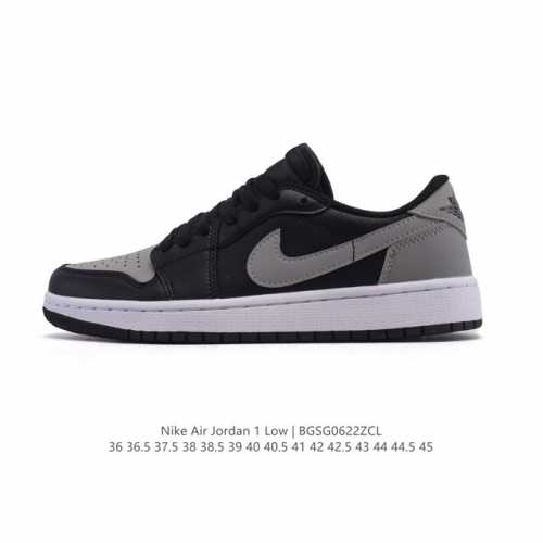公司级 耐克 乔丹Air Jordan 1 Low Aj1 乔1 乔丹1代Aj1 低帮复古文化休闲运动篮球鞋。从1985 年面世的元年款汲取设计灵感，采用简洁大