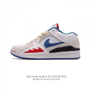 真标 耐克男士运动板鞋 Nike Air Jordan Stadium 90 Stadium 乔丹 Aj 90 篮球鞋。Jordan Stadium 90充满了