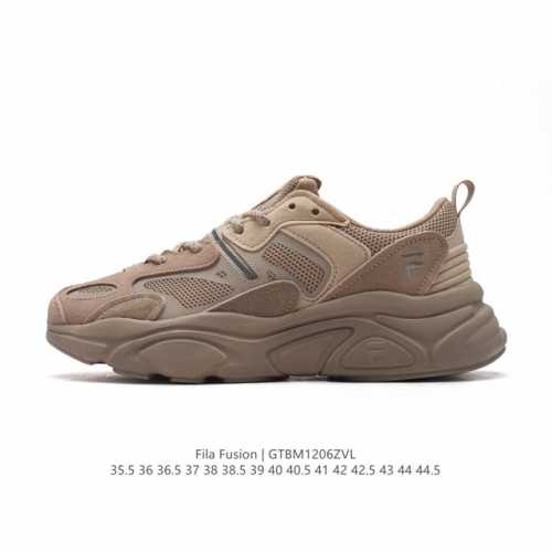 斐乐 男女同款老爹鞋 Fila Fusion 厚底增高跑步鞋 百搭运动板鞋 意大利百年经典运动品牌，网红单品 小红书推荐爆款 Fila斐乐新款小白鞋斐乐潮牌文化