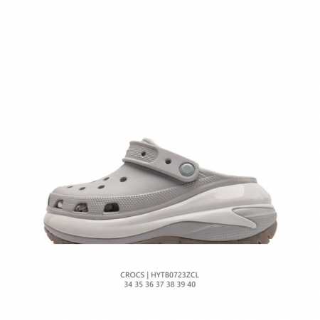 Crocs 沙滩洞洞鞋 男女休闲厚底增高凉拖鞋 卡骆驰杨幂同款 厚底增高凸显大长腿沙滩鞋 选择尺码时 建议选大一码 脚感更舒适 这款没有鞋盒 类型：女鞋 尺码： - 点击图像关闭
