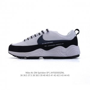 210 【新品公司级】耐克新款（Nike）Air Zoom Spiridon Sp 经典复古运动休闲鞋 舒适透气轻便厚底增高老爹鞋 Metallic Silve
