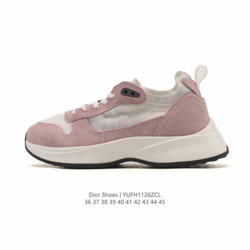 公司级 Dior 迪奥 高奢品牌 彰显高级气质 Dior 运动鞋低帮系列复古休闲鞋时尚慢跑鞋厚底老爹鞋系带 运动跑鞋 男女款 时髦单品 时尚百搭！这款迪奥Dio