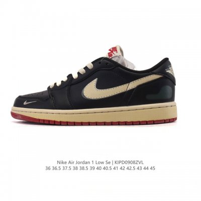 耐克 乔丹Air Jordan 1 Low Aj1 乔1 乔丹1代Aj1 低帮复古文化休闲运动篮球鞋。该鞋款从 1985 年元年款汲取设计灵感，焕新演绎简约经典