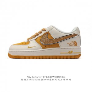 公司级 Af1耐克 Nike Air Force 1 ‘07 Low 空军一号 北面 北脸联名 厚底增高百搭运动板鞋 原楦头原纸板 打造纯正空军版型，专注外贸渠
