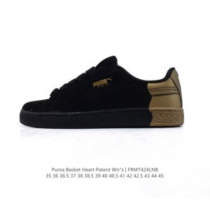 彪马 puma Basket Heart patent 男女士厚底增高休闲板鞋。puma Basket以puma Suede为设计原型,1971年以篮球鞋为设计