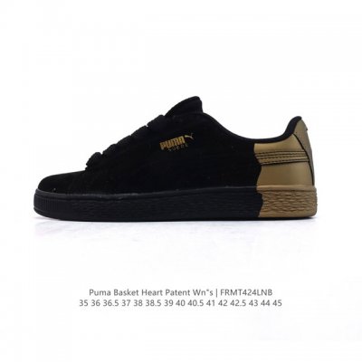 彪马 puma Basket Heart patent 男女士厚底增高休闲板鞋。puma Basket以puma Suede为设计原型,1971年以篮球鞋为设计