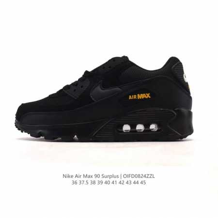 Nike 耐克 Air Max 90 Surplus 男女子休闲运动鞋 气垫运动鞋 透气舒适减震耐磨底休闲运动跑步鞋，设计均采用无缝防水 Tech Tuff 挡 - 点击图像关闭