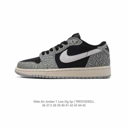 真标 耐克 乔丹Air Jordan 1 Low AJ1 乔1 乔丹1代aj1 低帮复古文化休闲运动篮球鞋。从1985 年面世的元年款汲取设计灵感，采用简洁大方 - 点击图像关闭