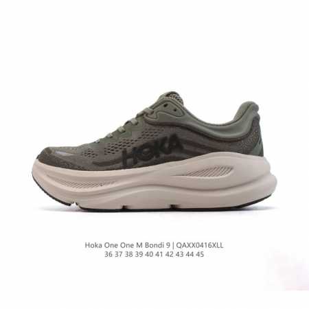 公司级 Hoka畅行无阻 Hoka One One Bondi 9 舒适百搭耐磨轻便 低帮跑步鞋 男女款。Bondi 9 最显著的变化在于其鞋底单元，原本扎实可 - 点击图像关闭