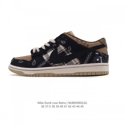耐克 Nike Sb Dunk Low pro 男女款运动鞋复古板鞋。采用柔软皮革鞋面，经久耐穿，塑就如元年款 Dunk 般的复古质感。鞋头透气孔，搭配鞋口和鞋