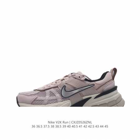 Nike 耐克 V2K Run 减震防滑 复古低帮跑步鞋 超火复古跑鞋，采用太空革组合呼吸网眼布鞋面材质，搭载正确4层组合底模，嵌入tpu加固稳定模块,双层md - 点击图像关闭