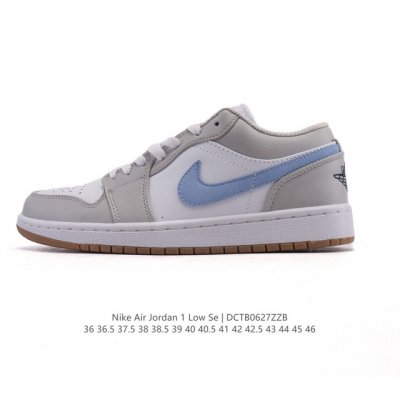 耐克 乔丹Air Jordan 1 Low Aj1 乔1 乔丹1代Aj1 低帮复古文化休闲运动篮球鞋。从1985 年面世的元年款汲取设计灵感，采用简洁大方的经典