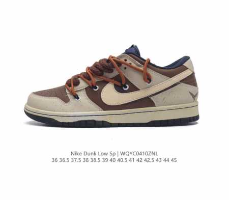 耐克 Nike Dunk Low 运动鞋复古板鞋 解构绑带 双鞋带，尽情迈步，彰显个性风采。采用天然皮革，经久耐穿，塑就如元年款 Dunk 般的复古质感。鞋头透 - 点击图像关闭