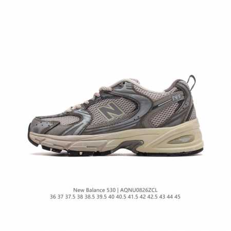 真标 新百伦 Nb530 New Balance 530 复跑古鞋nb530这鞋双确实是nb家经复典古款式之一，以全科新技诠释，成打功造530鞋款。鞋面保在持5 - 点击图像关闭