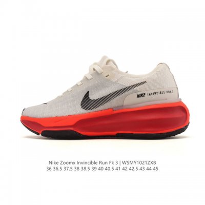 真标 耐克 Nike Zoomx Invincible Run Fk 3 机能风格运动鞋 厚底增高老爹鞋，最新一代的Invincible 第三代来了！首先鞋面采